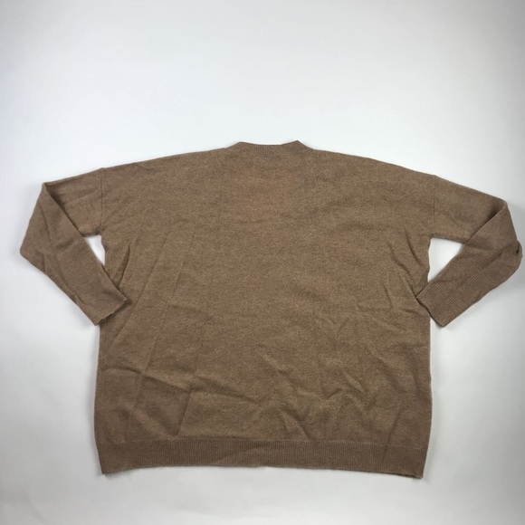 J Crew Mens Pullover Sweater Brown Cashmere XS - Picture 2 of 3